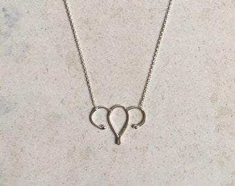 Pro Choice Necklace I Minimalist Silver Necklace I Feminist necklace