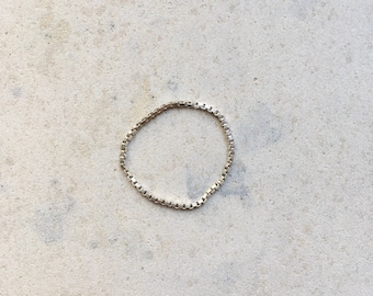 Dainty silver ring I Chain ring I Stackable ring I Stacking ring