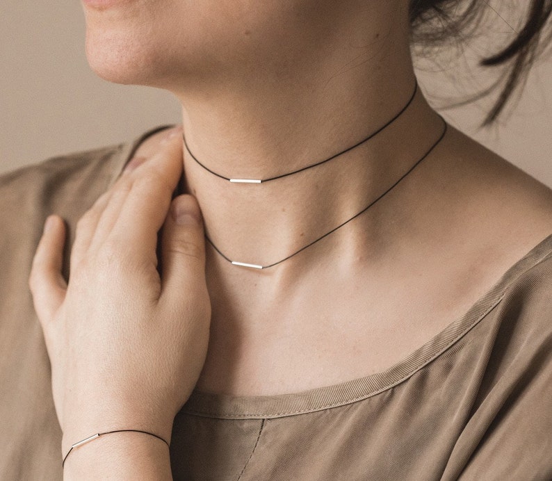 Minimalistischer Choker ITube Layering Choker I Minimalistischer Choker Bild 1