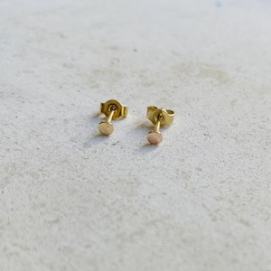 Dainty Solid 14K Gold Earrings – Minimalist Everyday Studs, Layering Jewelry, Gift for Her