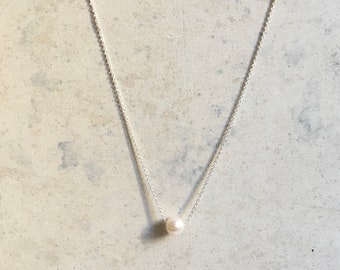 Dainty Necklace I Minimalist Silver Necklace I Wedding necklace