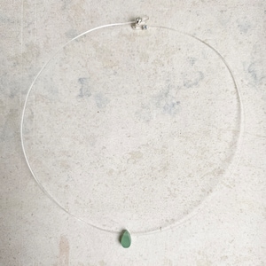 Dainty, minimalist choker, Natural stone necklace 画像 1