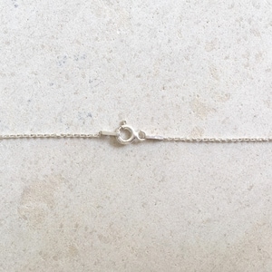 Sierlijke ketting I Minimalistische zilveren ketting I Slik ketting I Vrijheid ketting afbeelding 3