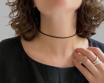 Sierlijke choker, eenvoudige choker ik minimalistische choker