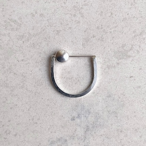 Bague géométrique en argent tendance