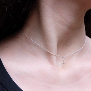 Dainty Necklace I Minimalist Silver Necklace I Feminist necklace