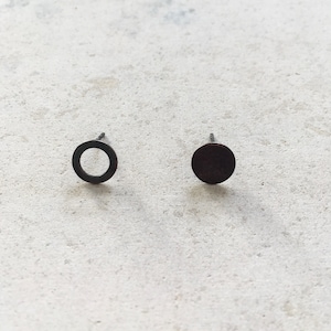 Unique earrings I Mismatched Earrings I Stud Earrings I Dots Studs I Dainty Studs I Disc Studs