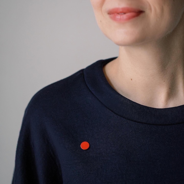 Minimalist pin| Red pin| Simple pin| Dot pin