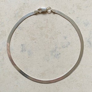 Dainty Choker,Simple Choker , Sterling Snake  chain Choker I Minimalist Choker (1 piece)
