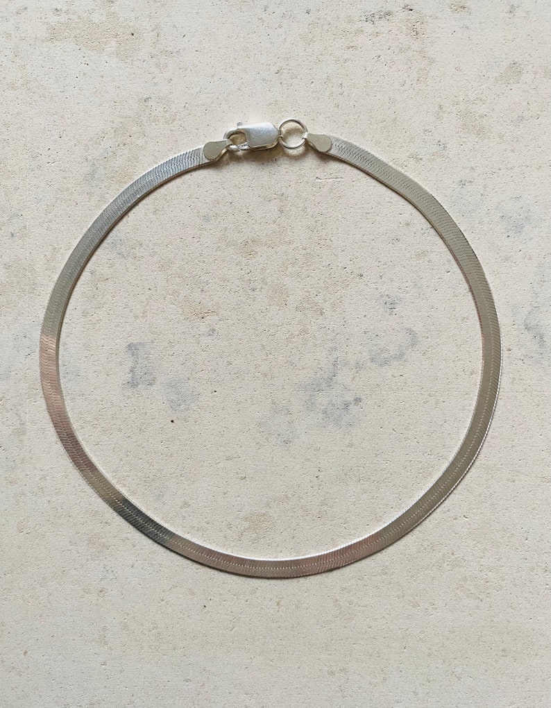 Zierlicher Choker, Schlichter Choker, Sterling Schlangen Kette Choker I Minimalistischer Choker 1 Stück Bild 1