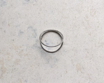 Statement ring I Sterling Silver ring I Minimalist ring I ''Double reality'' ring