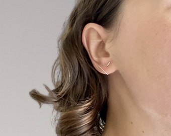 Ear cuff I Silver Lobe Cuff I Minimalist earring I Unique minimalistI Stud earring