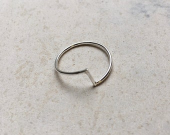 Dainty ring, unique stackable ring