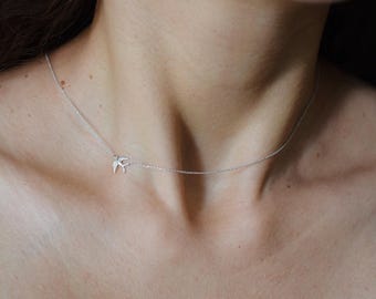 Dainty Sterling Silver Swallow Necklace: Minimalist Freedom Jewelry