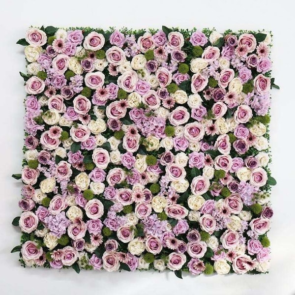 Artificial Flower Wall Etsy