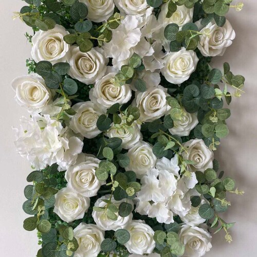 3D Artificial Flowers Panel Flower Wall 40x60cm Etsy