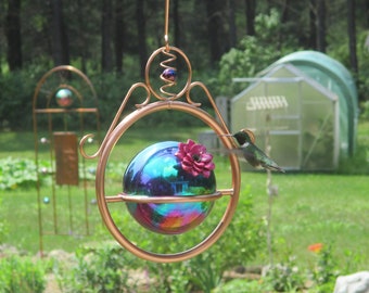 Hummingbird Feeder - Smaller, Copper Hummingbird Feeder