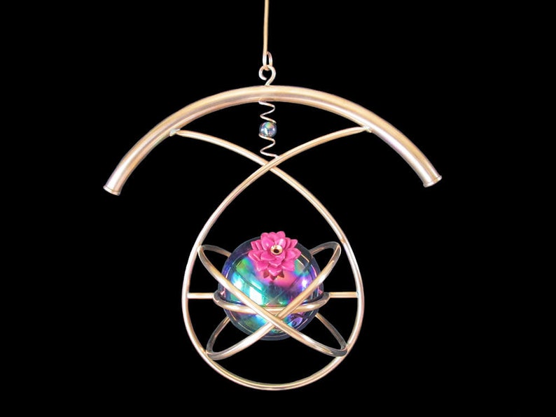 Hummingbird Feeder, Copper Hummingbird Feeder with Teardrop Design image 2