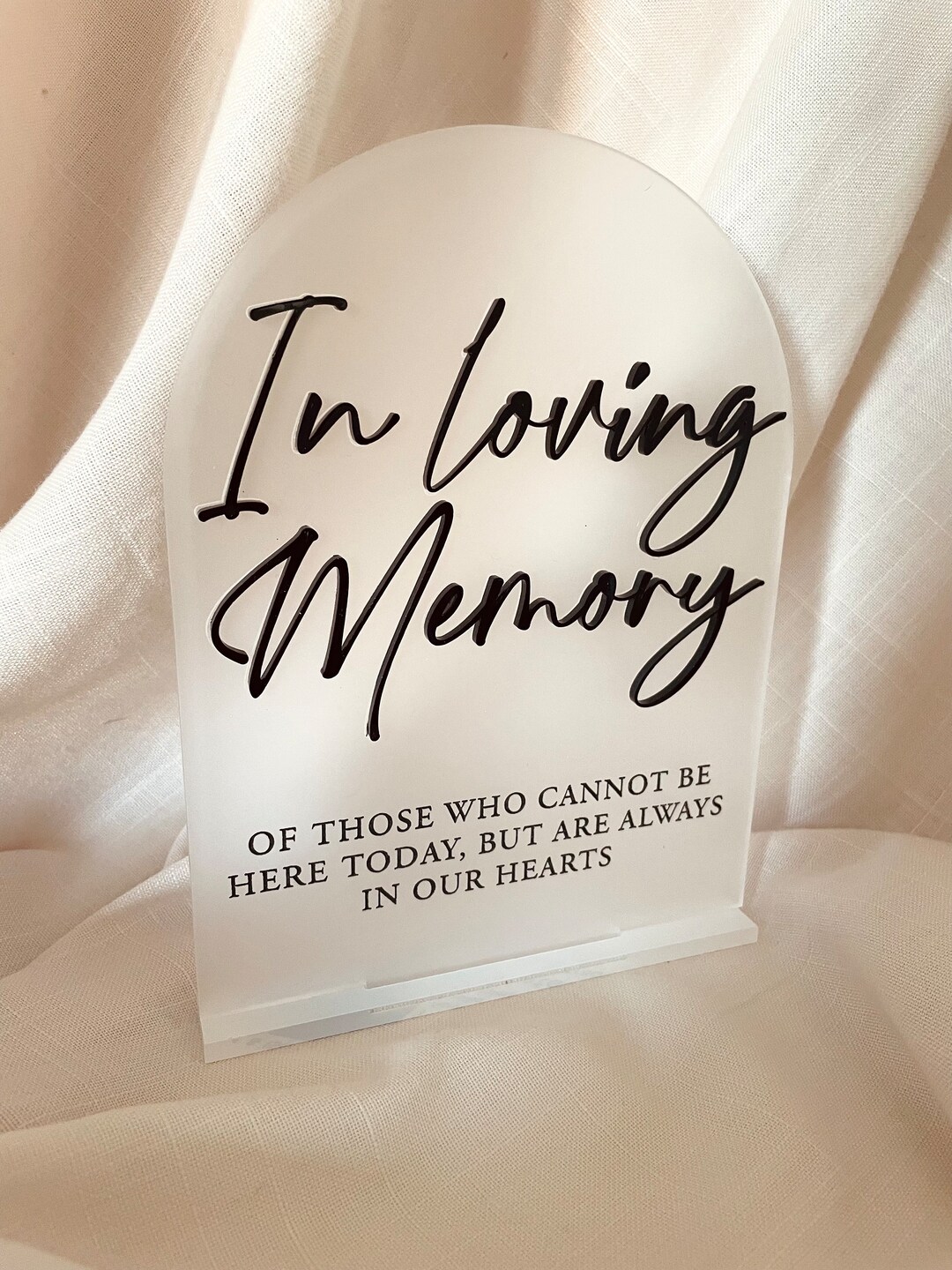 Memory Box Perspex In Loving Memory Sign | Perspex- Acrylic | Perspex Wedding | Free ...