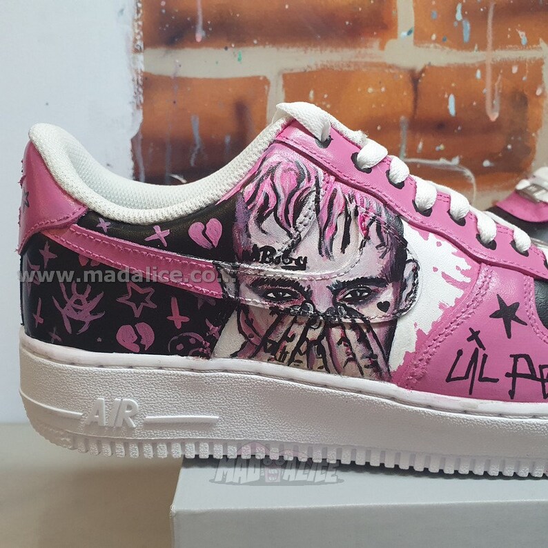 LIL PEEP hand painted custom Nike AF1 sneaker kicks shoes | Etsy