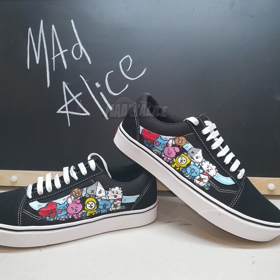 painted vans old skool