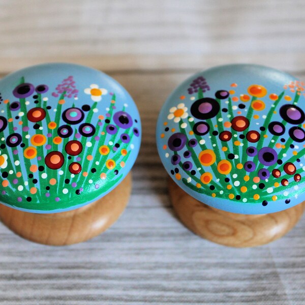 Hand Painted Knobs Etsy