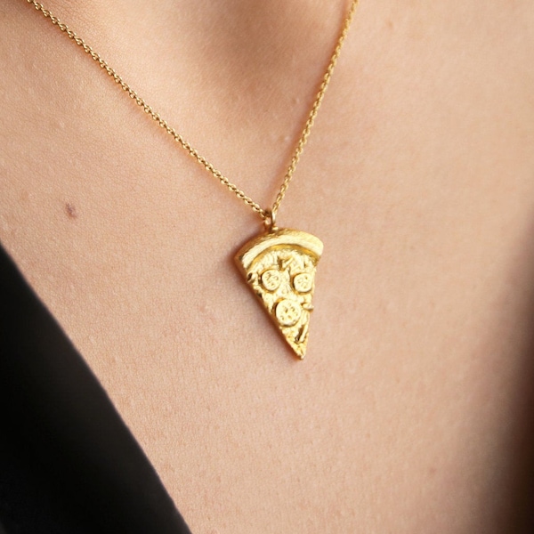 Pizza Necklace Etsy