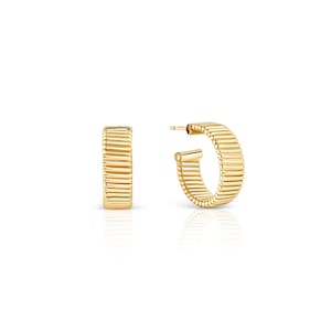 Bold Engraved Hoops