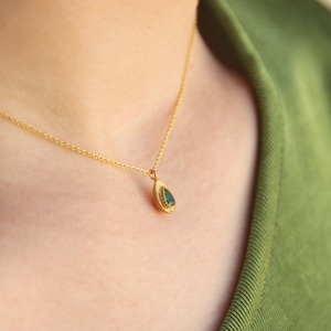 Edelsteen Avocado-ketting