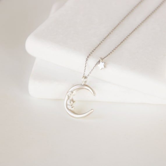 Gemstone Moon Necklace | NOLA Rock Co.