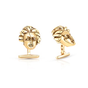 Sculpted Selene Cufflinks, Gift For Him, Mens Jewelry, Best Gift ideas, Gift For Him