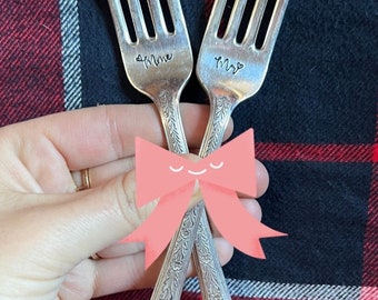 Duo of “Mr./Mrs” forks