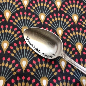 Personalized leaning writing spoon