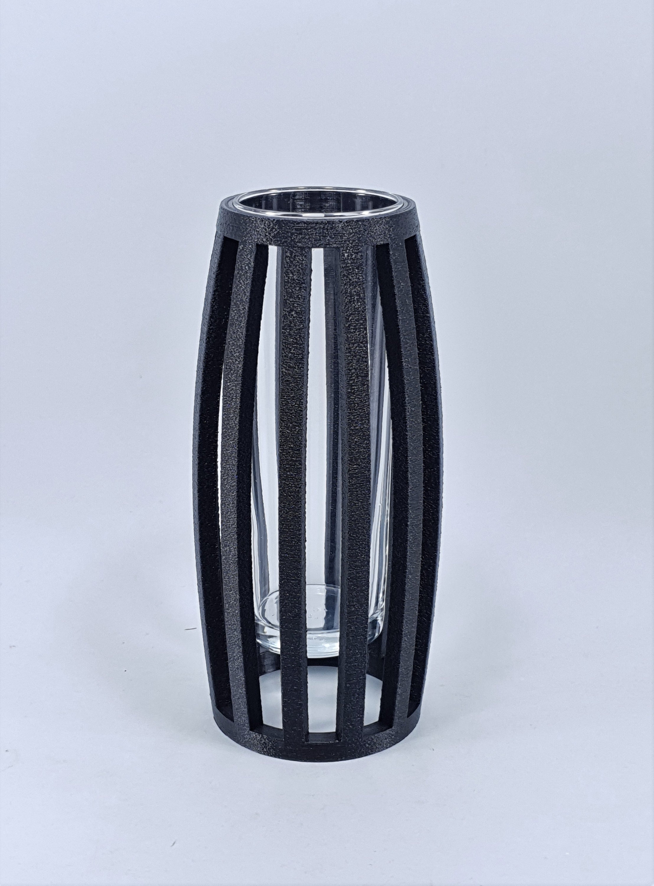 Goth Black Minimalist Style Glass Vase Propagation Station Dried