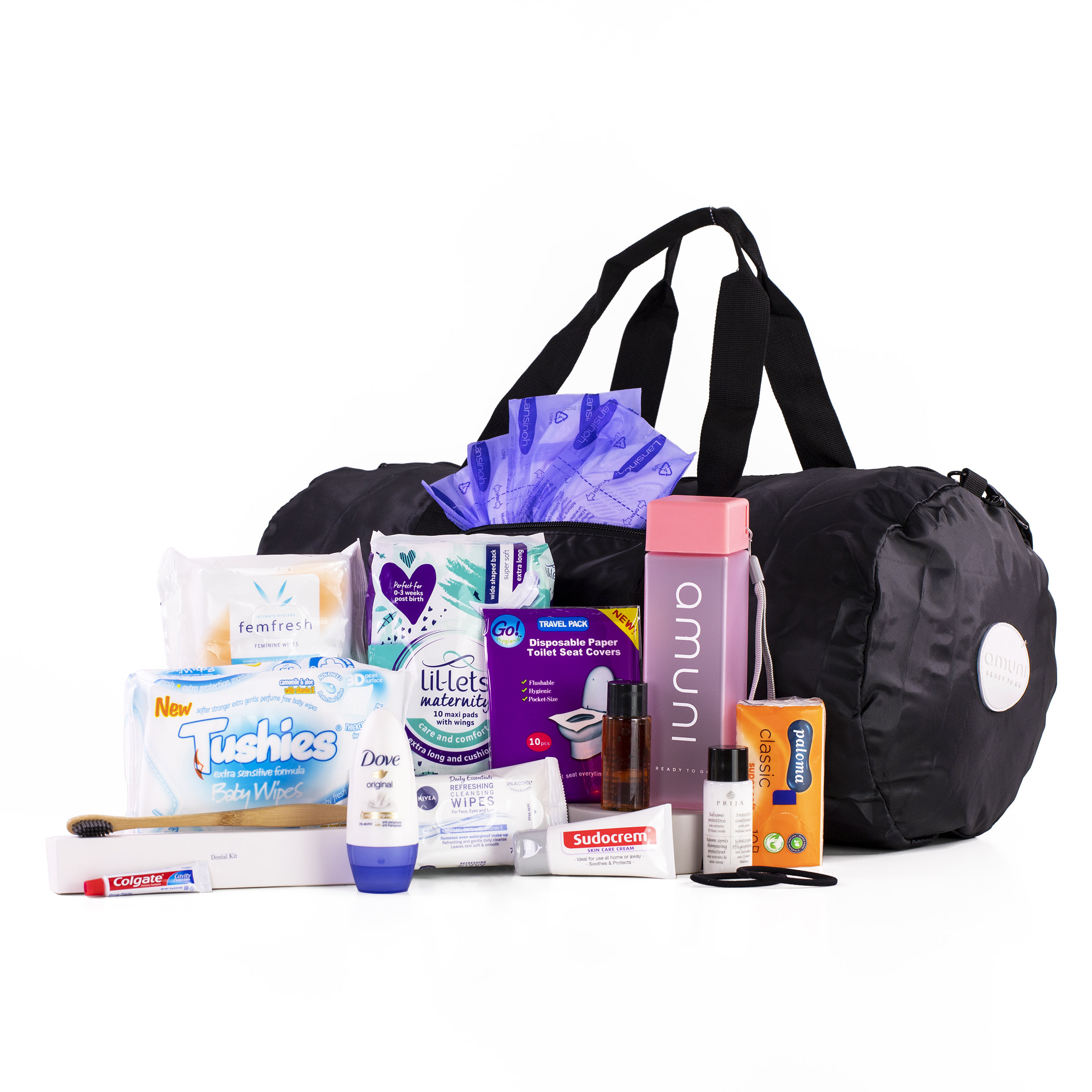  Mom and Baby Hospital Bag Essentials Set - Complete Postpartum  Care Kit with Postpartum Essentials, Baby Essentials, and New Mom Gifts for  Labor, Delivery, and Beyond : Baby