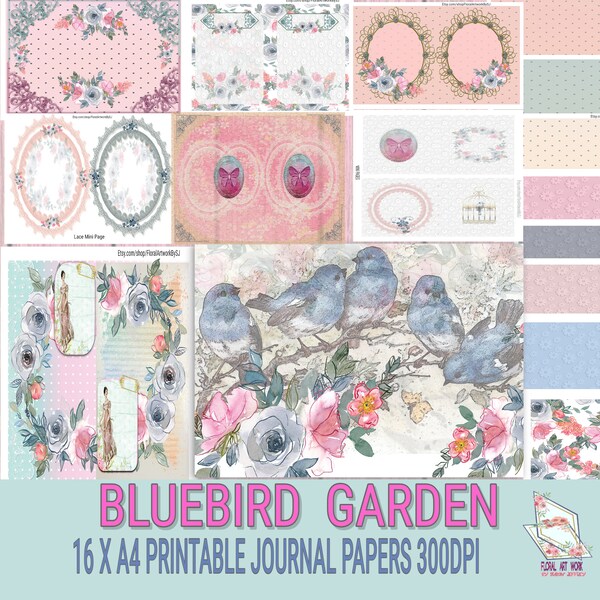 Flowered Papers - Etsy