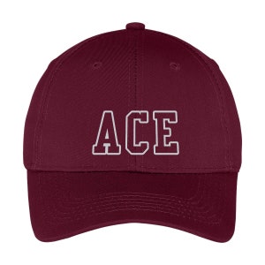 Lambda Theta Alpha Embroidered  Burgundy Position Hat
