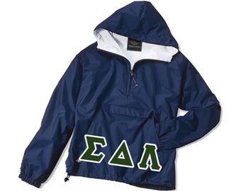 Sigma Delta Lambda Embroidered Pullover Jacket