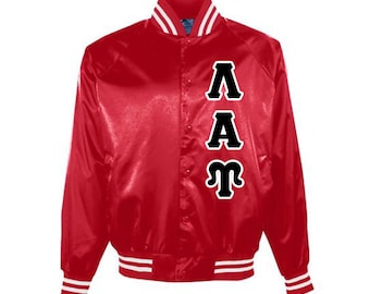 Lambda Alpha Upsilon Embroidered Satin Jacket