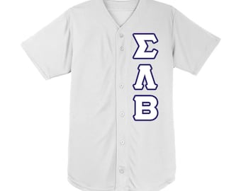 Sigma Lambda Beta Embroidered Baseball Jersey