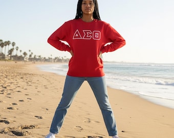 Delta Sigma Theta  Crewneck Sweatshirt (Embroidered)