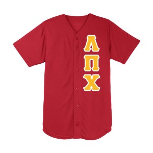 Lambda Pi Chi Embroidered Baseball Jersey