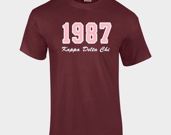 Kappa Delta Chi 1987 Embroidered T-Shirt