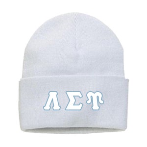 Lambda Sigma Upsilon Embroidered Beanie