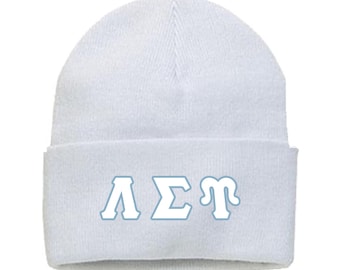 Lambda Sigma Upsilon Embroidered Beanie