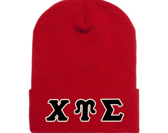 Chi Upsilon Sigma Embroidered Beanie