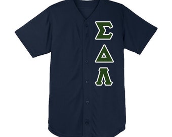 Sigma Delta Lambda Embroidered Baseball Jersey