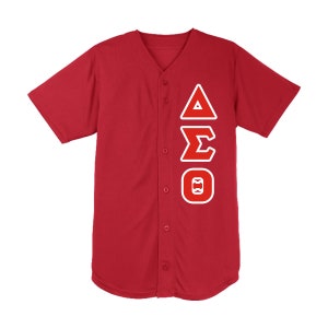 Delta Sigma Theta Embroidered Baseball Jersey