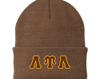 Lambda Upsilon Lambda Embroidered Beanie