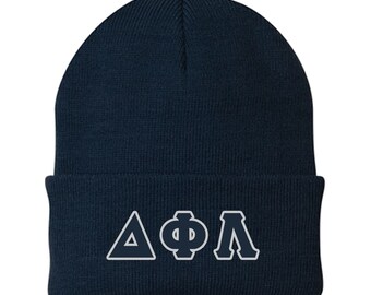 Delta Phi Lambda Embroidered Beanie